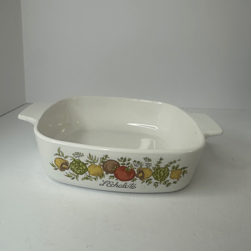 Vintage Corning Ware Spice O Life L'Echalote 1 Quart Casserole Dish A-1-B